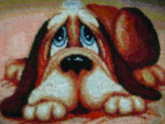 Работа «грустная собачка:)»