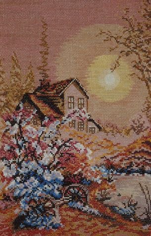 Работа «Домик в цветах»