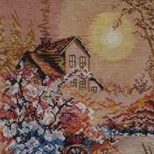 Работа «Домик в цветах»