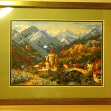 Работа «замок в горах»