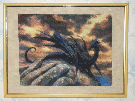 Работа «Дракон на скале»