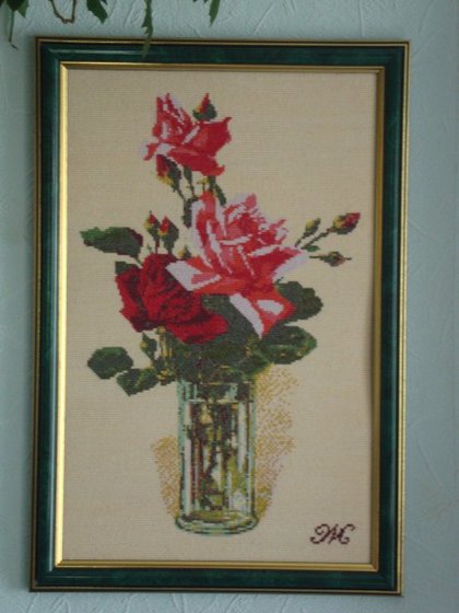 Работа «Розы в стакане»