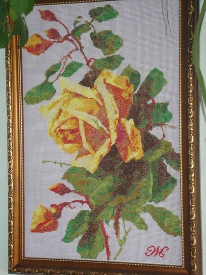 Работа «Желтая роза»