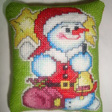 Работа «игольница снеговик 1»