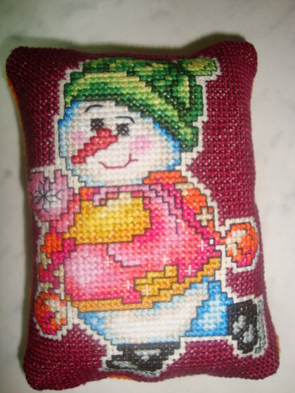 Работа «игольница снеговик 4»