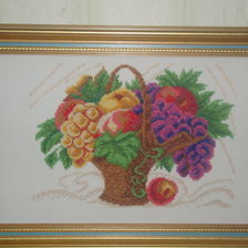 Работа «корзинка с фруктами»