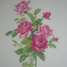 Работа «букетик роз»