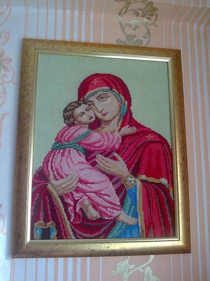 Работа «Образ Пресвятой Богородицы. Владимирская»