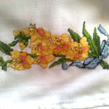 Работа «гладиолусы на скатерть»