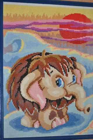 Работа «Мамонтёнок-счётный крест»