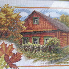 Работа «Осень в деревне»