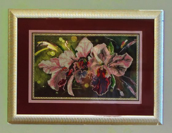 Работа «Вышивка биссером "Орхидея"»