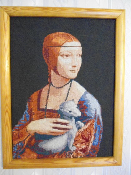 Работа «Дама с горностаем»