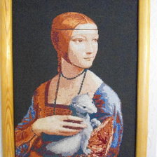 Работа «Дама с горностаем»