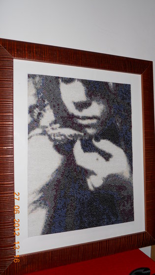 Работа «девушка с бабочками»