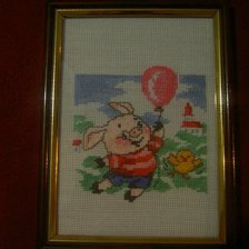 Работа «поросенок с воздушным шаром»