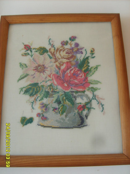 Работа «Розы в чайнике»