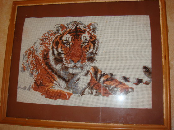 Работа «Тигр на снегу»