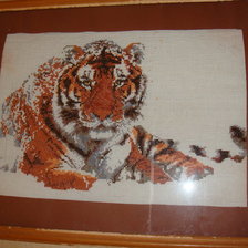 Работа «Тигр на снегу»