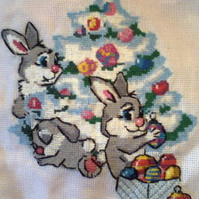 Работа «Новогодние зайки»