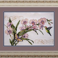 Работа «Нежные орхидеи.»