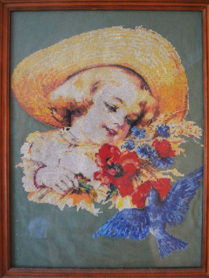 Работа «Девочка с маками»