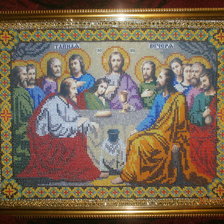 Работа «Тайная вечеря(бисером)»