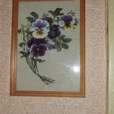 Работа «Анютины глазки. Риолис.»