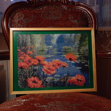 Работа «Маки у воды»