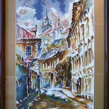 Работа «Акварельный город»