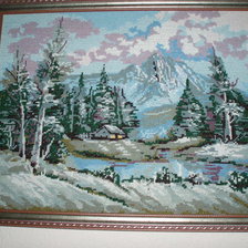 Работа «Зимний лес»