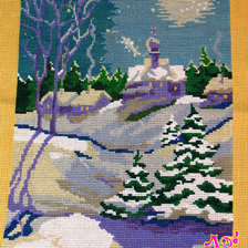 Работа «Зимний пйзаж»