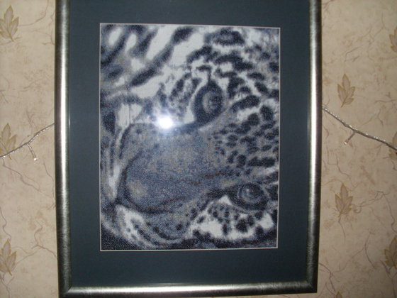 Работа «Черно-белый леопард»