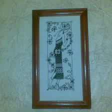 Работа «Девушка с цветами»