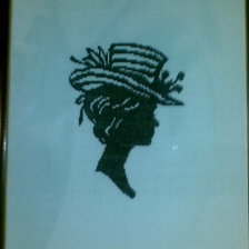 Работа «Дама в шляпе»