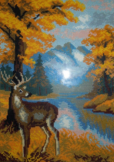 Работа «Олень в лесу»