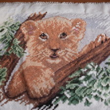 Работа «тигренок на ветке»