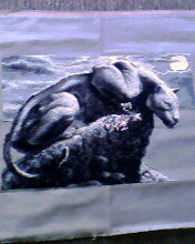 Работа «Пантера на скале из Золотого руна»