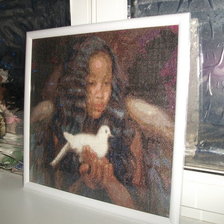 Работа «"Девочка с голубем"»