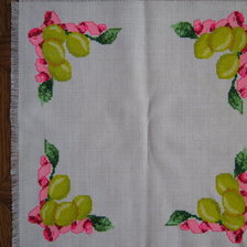 Работа «салфетка с лимонами»