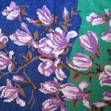 Работа «подушка с магнолиями»