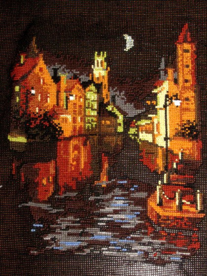 Работа «Ночной город»