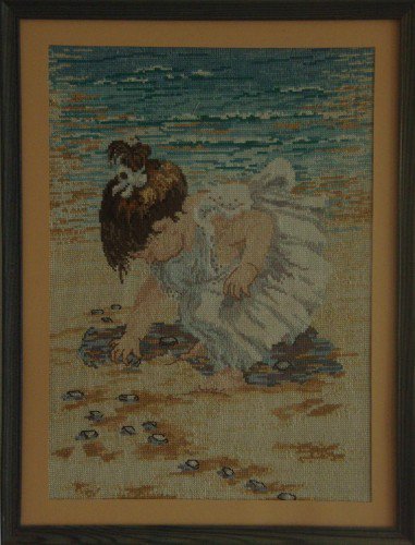 Работа «Девочка , собирающая ракушки»