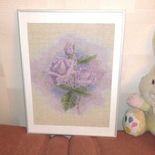 Работа «Сиреневые розы»