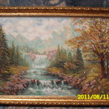 Работа «Горный водопад»