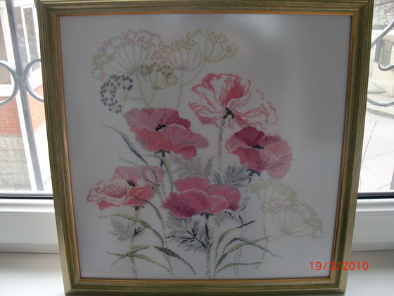 Работа «розовые маки»