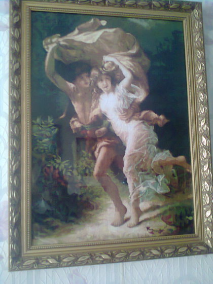 Работа «Убегающие от грозы»