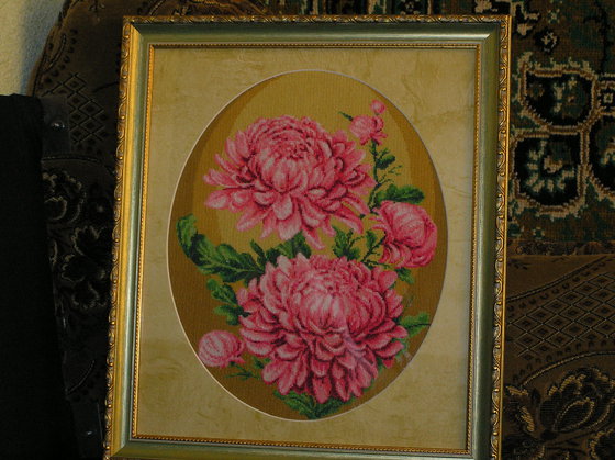 Работа «Хризантемы»