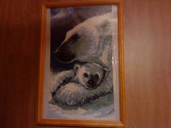 Работа «Медведица с медвежонком»