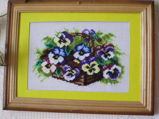 Работа «Анютины глазки»